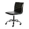 Flash Furniture Low Back Designer Armless Black Swivel Task Chair DS-512B-BK-BK-GG - alternate 9